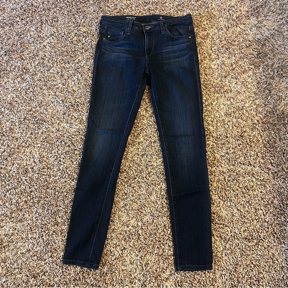 Ag Adriano Goldschmied Blue Skinny Jeans